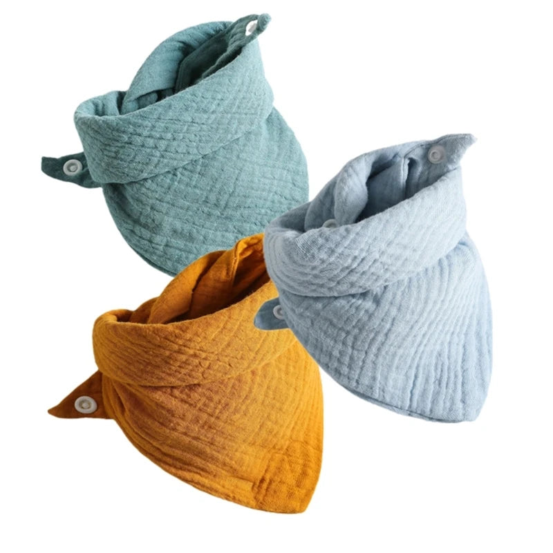 Set de 3 Baberos de Muselina | Súper Suaves y Absorbentes