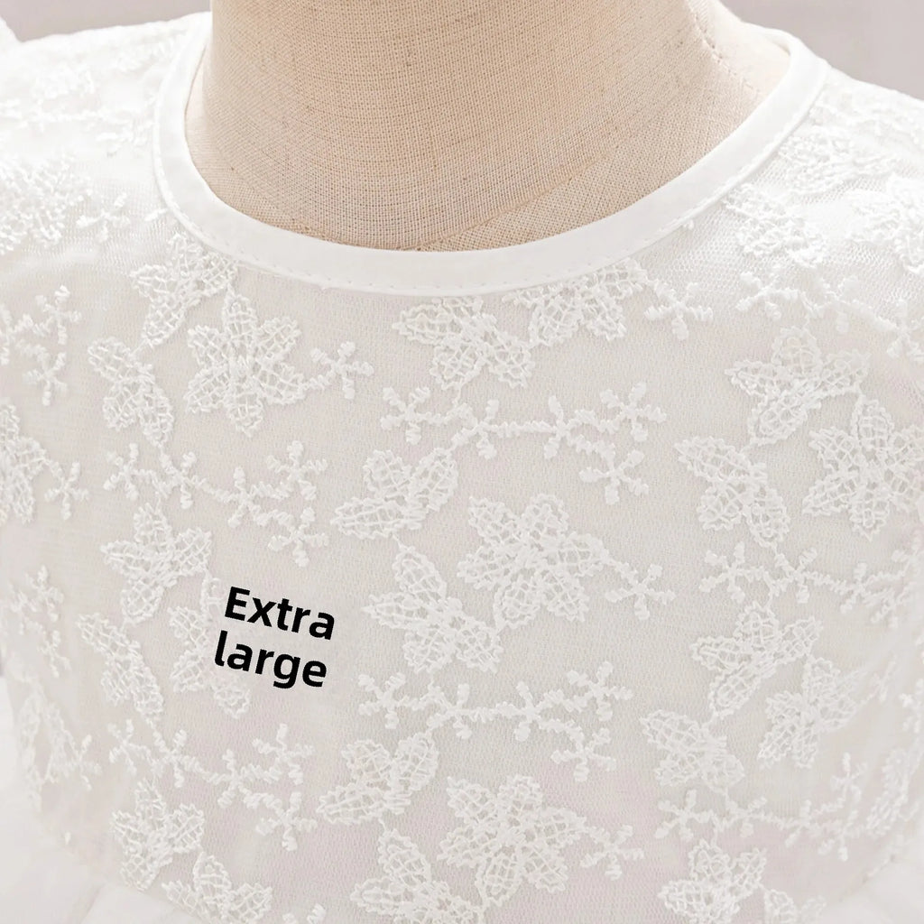 Vestido de Fiesta para Bebé: Falda de Malla con Mangas de Vuelo (3-24m)