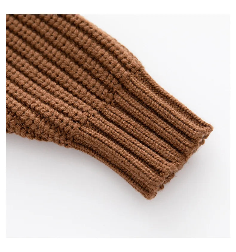 Suéter de Punto Grueso: Jersey Básico y Cálido (Unisex 0-6 años)