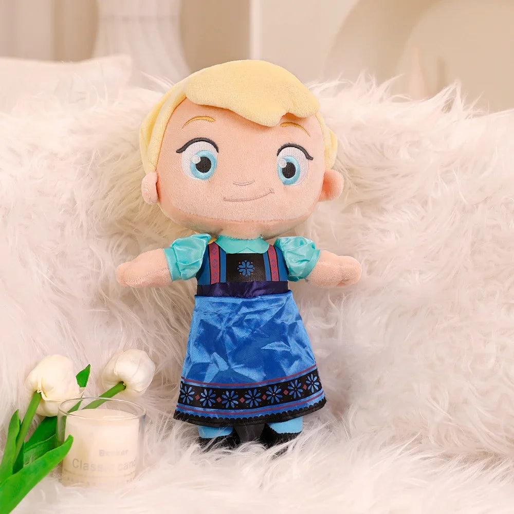 Muñecas de Peluche Disney Princesas (30 cm): Ariel, Anna y Elsa