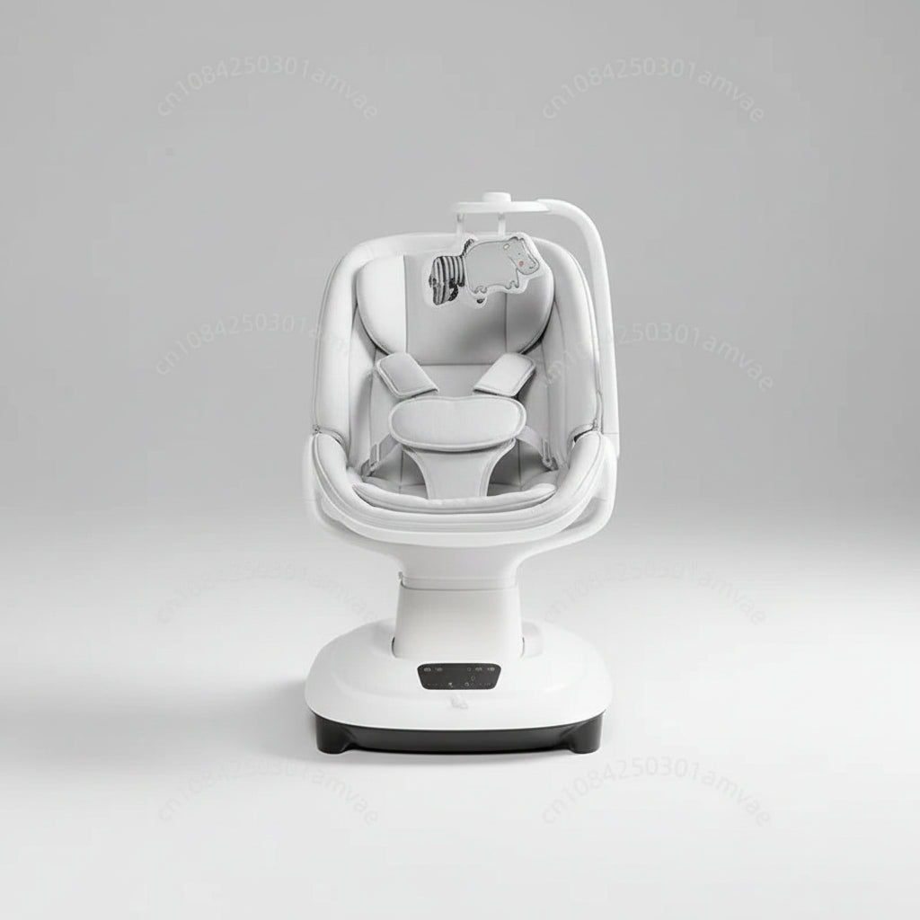 Cuna Mecedora Eléctrica de Lujo 360° con Control por APP (Múltiples Movimientos)