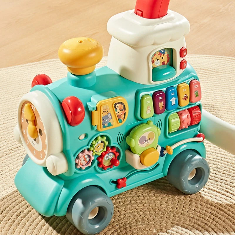 Andadera bebé Tren de Actividades Montessori y Centro de Aprendizaje Temprano – Primeros Pasos y Diversión Educativa