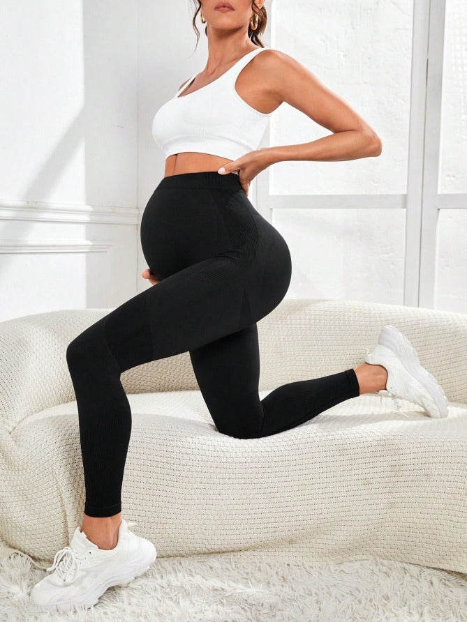 Leggings de Maternidad Activewear | Soporte Integral Sobre el Vientre, Elásticos para Yoga y Entrenamiento