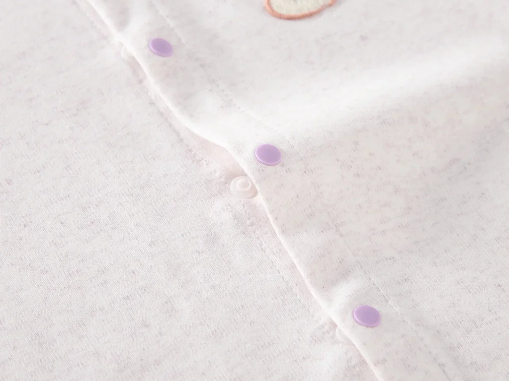 Mameluco Básico de Algodón 100% con Botones (Estilo 'Lounge')