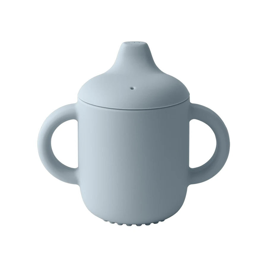 Taza de silicona con doble asa con tapa