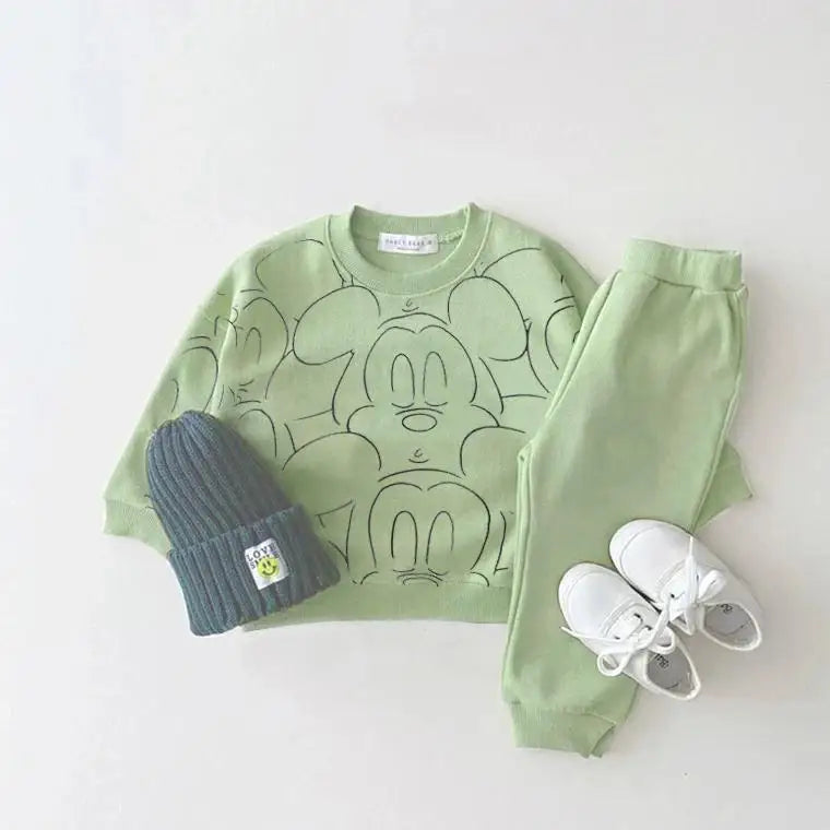 Conjunto Deportivo : Sudadera Mickey Mouse y Pantalón (Unisex) (6M-4T)