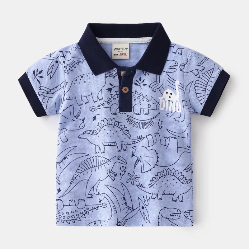 Playera Tipo Polo para Niño | Cuello Clásico y Bolsillo (12 Meses a 7 Años)