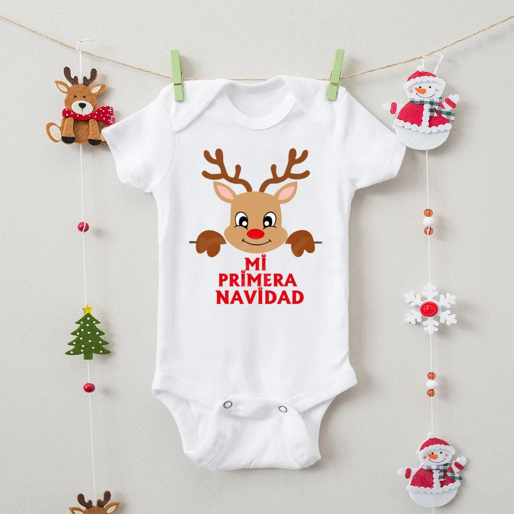 Pañalero/Body "Mi Primera Navidad"-Español/Inglés