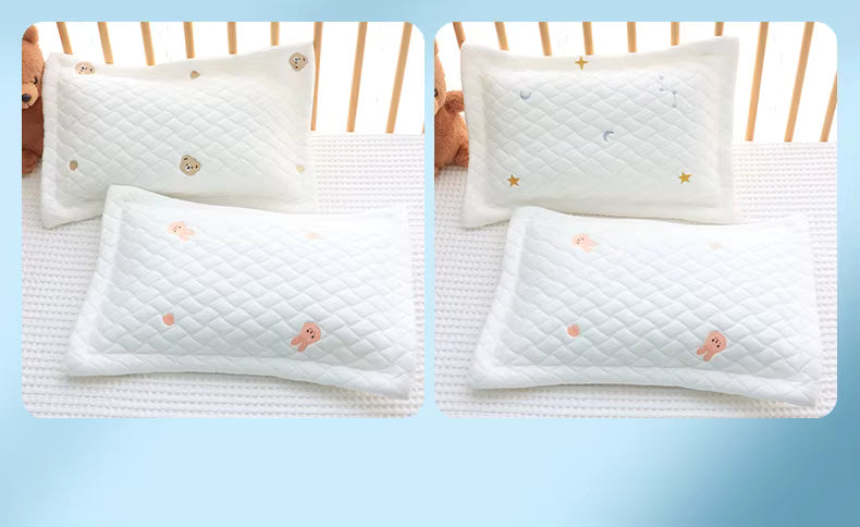 Almohada para Bebé Recién Nacido (0-6 Años) | Seda Fría, Lavable y Clase A para el Descanso