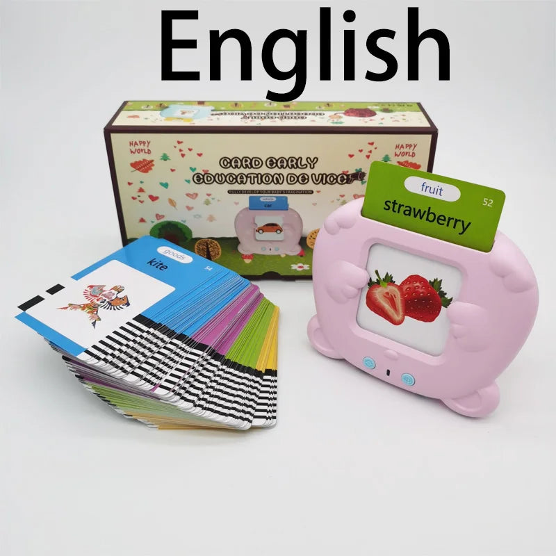 Tarjetas de Vocabulario Multilingües con Lector Electrónico – ¡Aprendizaje Interactivo y Certificado!