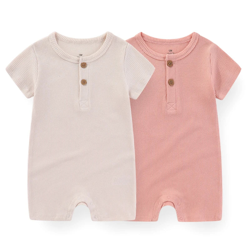 Body Básico de Algodón 100%  - Manga Corta y Color Sólido