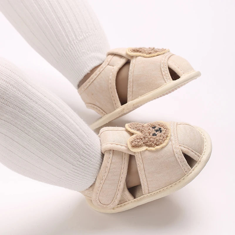 Sandalias con Punta Cerrada para Bebé - Suela Suave y Anti-Patadas (0-18 Meses)