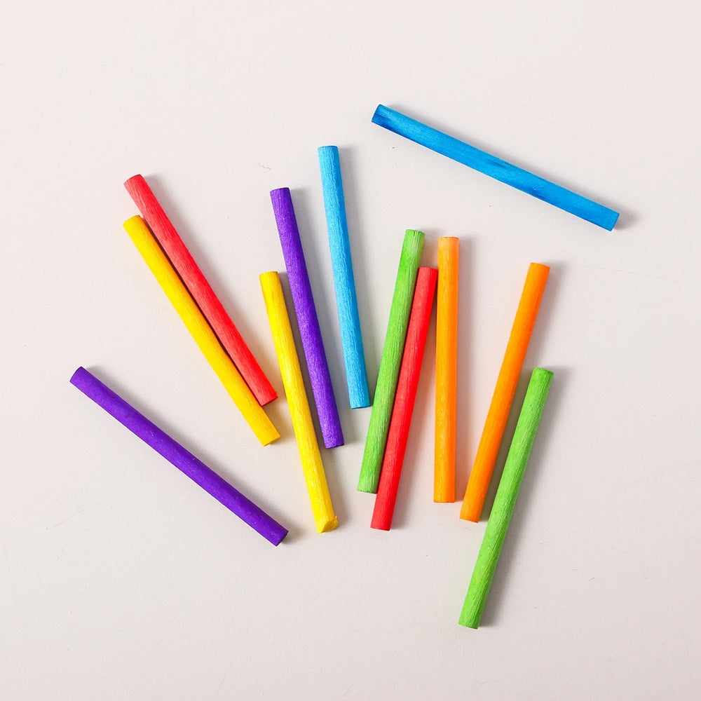 Set de Clasificación Montessori | Madera y Silicona para el Desarrollo Cognitivo