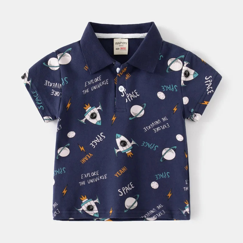 Playera Tipo Polo para Niño | Cuello Clásico y Bolsillo (12 Meses a 7 Años)