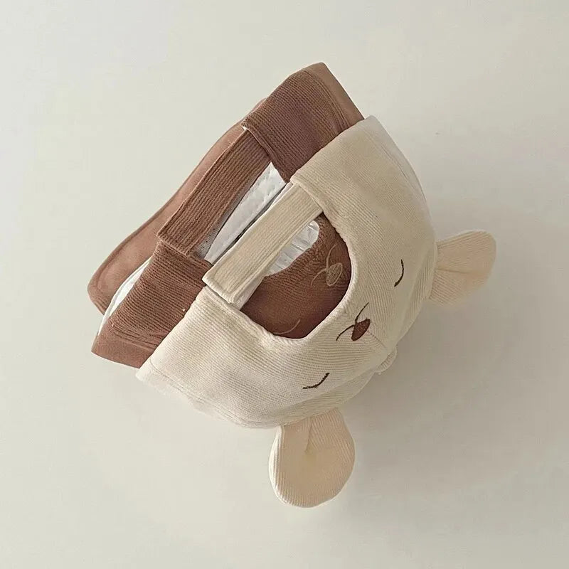 Gorra de Béisbol de Oso Kawaii: Protección Solar y Estilo Adorable (3-18 Meses)