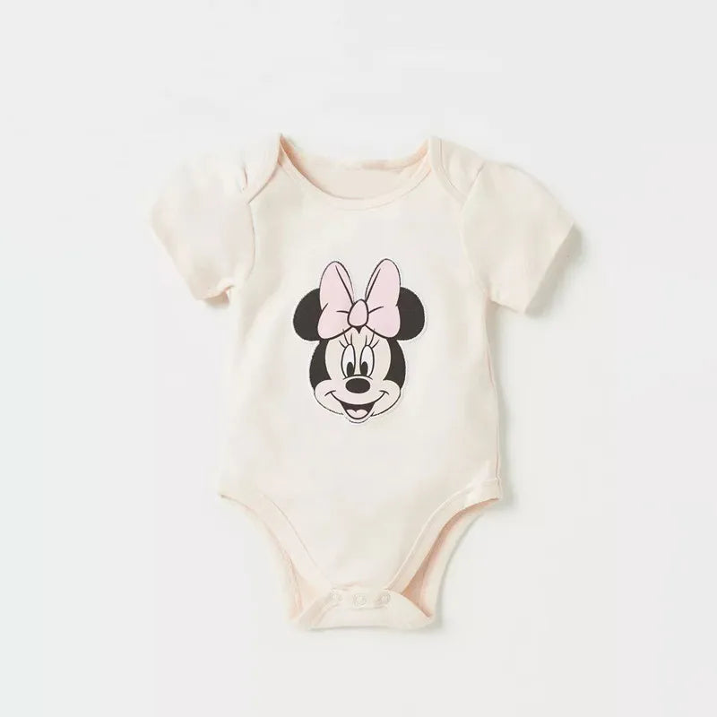 Set de 3 Bodys de Mickey Mouse - Algodón Suave (Primavera/Verano)