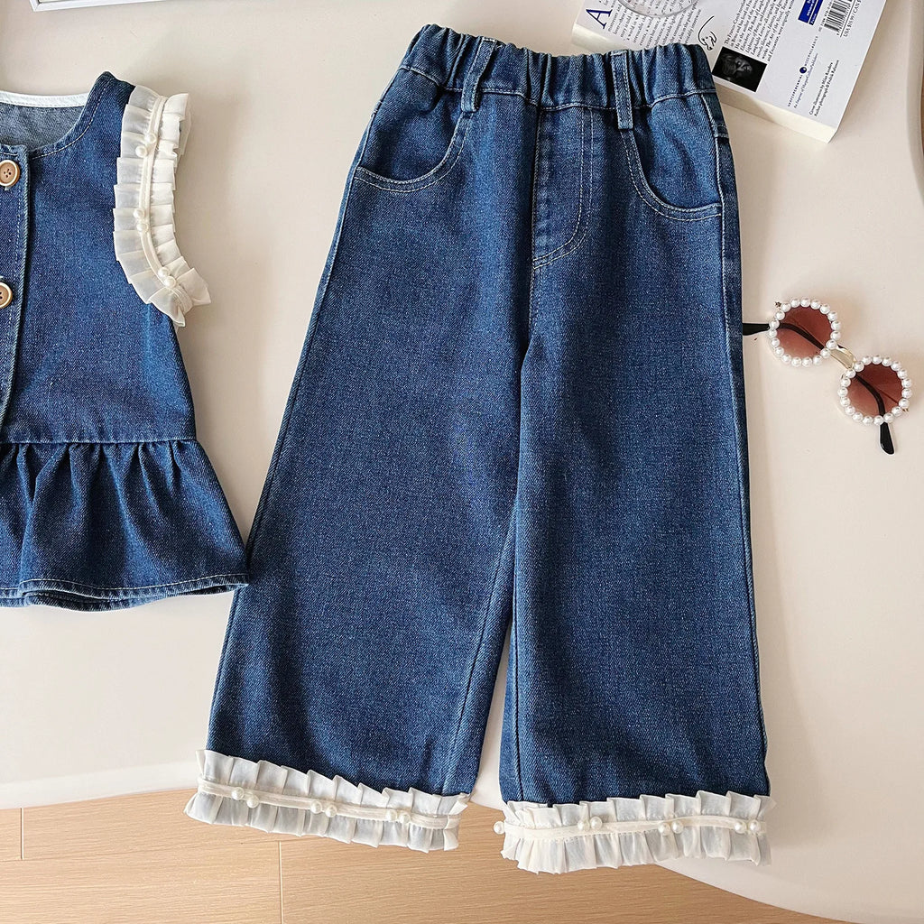 Conjunto Denim "Cute & Casual" – ¡Estilo Ins para el Diario! (24M-7T)