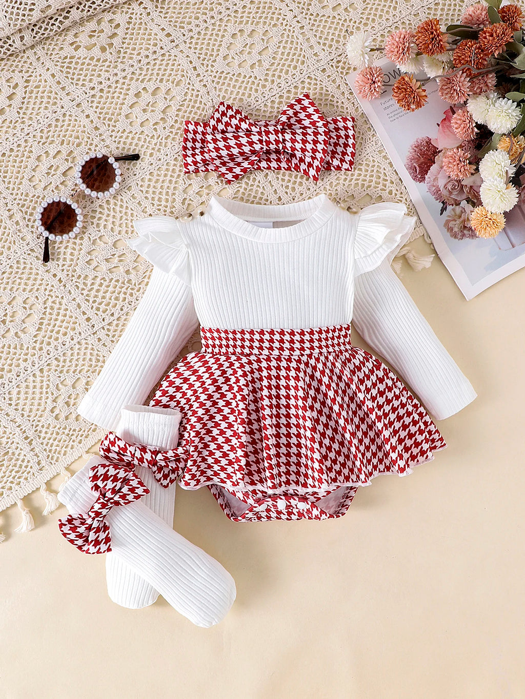 Conjunto de Otoño 3 Piezas para niña: Estilo y Dulzura