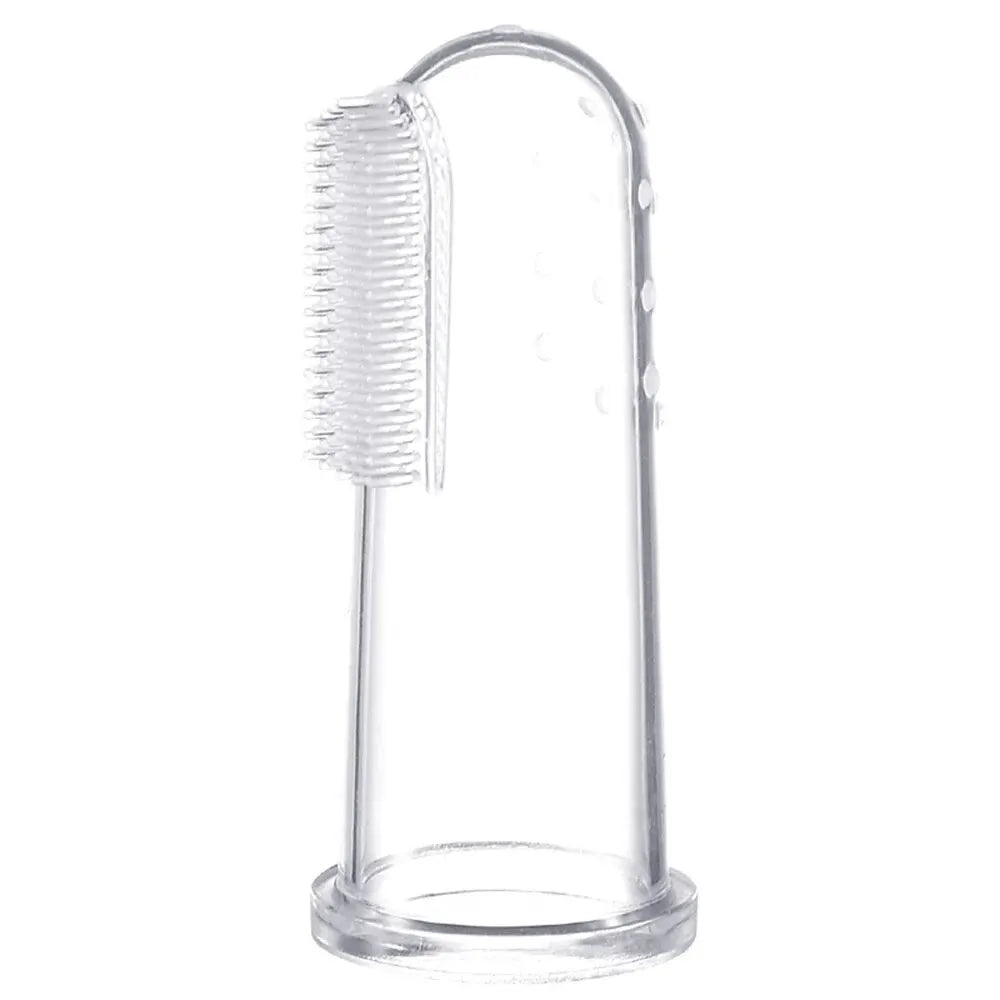 Cepillo de Dientes de Dedo de Silicona: Para Encías, Dientes Deciduos y Lengua (Mayores de 6 Meses)