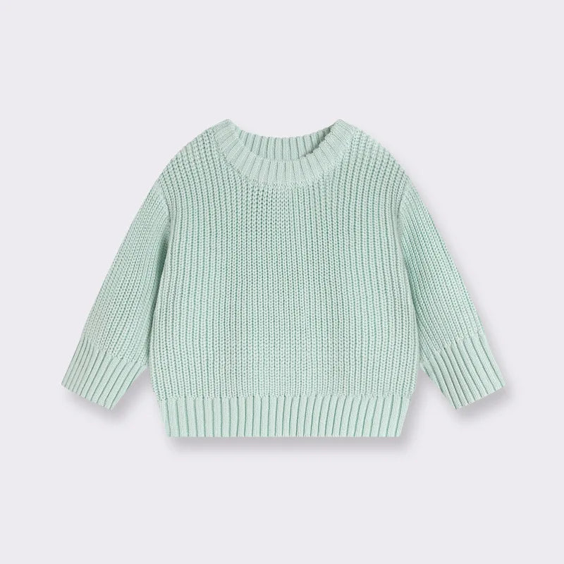 Suéter de Punto Grueso: Jersey Básico y Cálido (Unisex 0-6 años)
