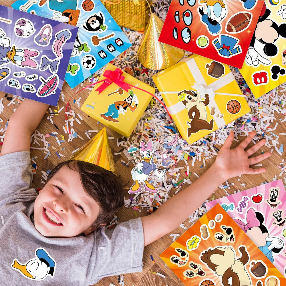 Pegatinas Disney "Crea una Cara": ¡Ensambla a Mickey y sus Amigos!