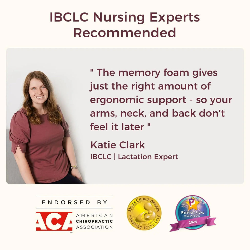 Almohada Ergonómica de Lactancia | Espuma Viscoelástica, Soporte de Cintura y Diseño Antideslizante