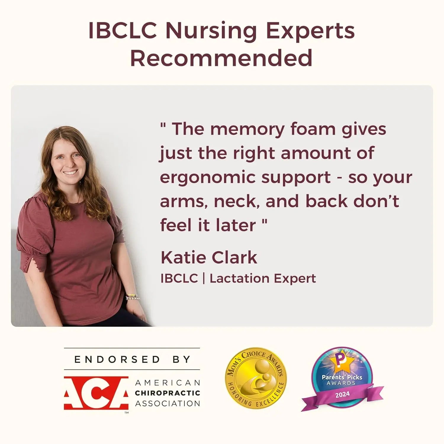 Almohada Ergonómica de Lactancia | Espuma Viscoelástica, Soporte de Cintura y Diseño Antideslizante