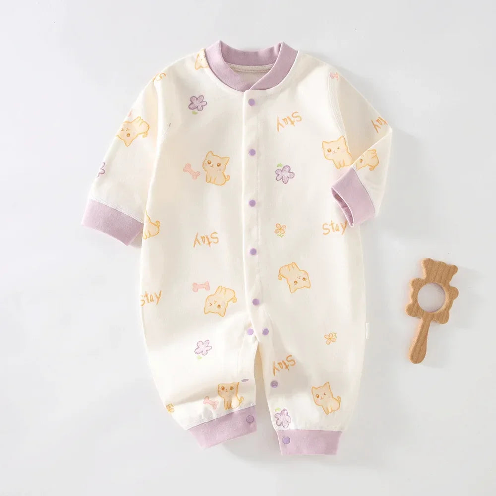 Mameluco Básico de Algodón 100% con Botones (Estilo 'Lounge')