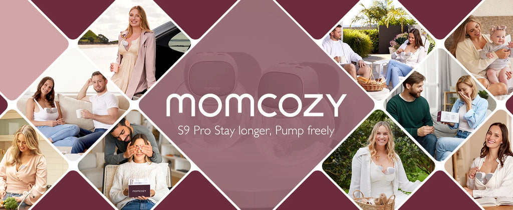 Extractor de Leche Manos Libres Momcozy S9 Pro | Doble Portátil, Batería de Larga Duración y Pantalla LED