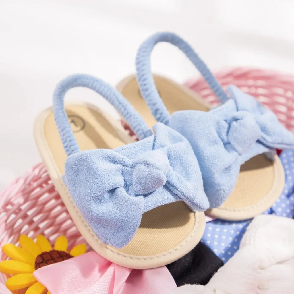 Sandalias Transpirables con Lazo de Mariposa: Comodidad de Algodón y Estilo Veraniego