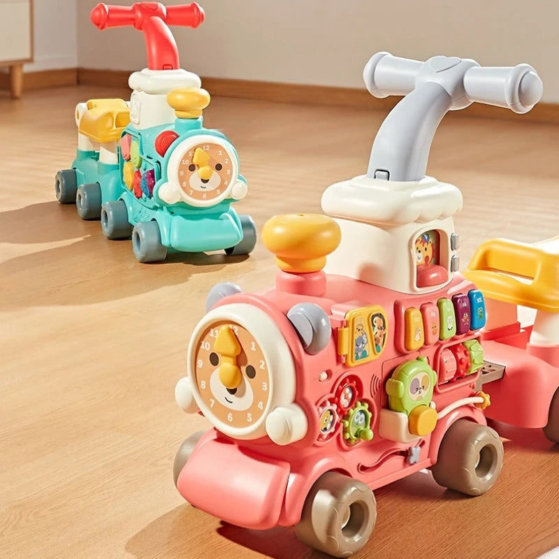 Andadera bebé Tren de Actividades Montessori y Centro de Aprendizaje Temprano – Primeros Pasos y Diversión Educativa