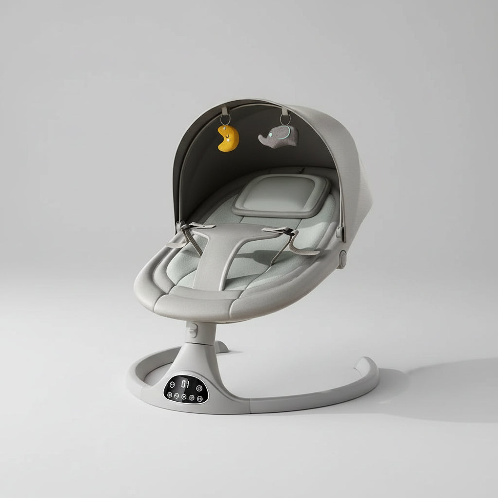 Cuna Mecedora Eléctrica Multifuncional 3 en 1 (Control Inteligente y APP)