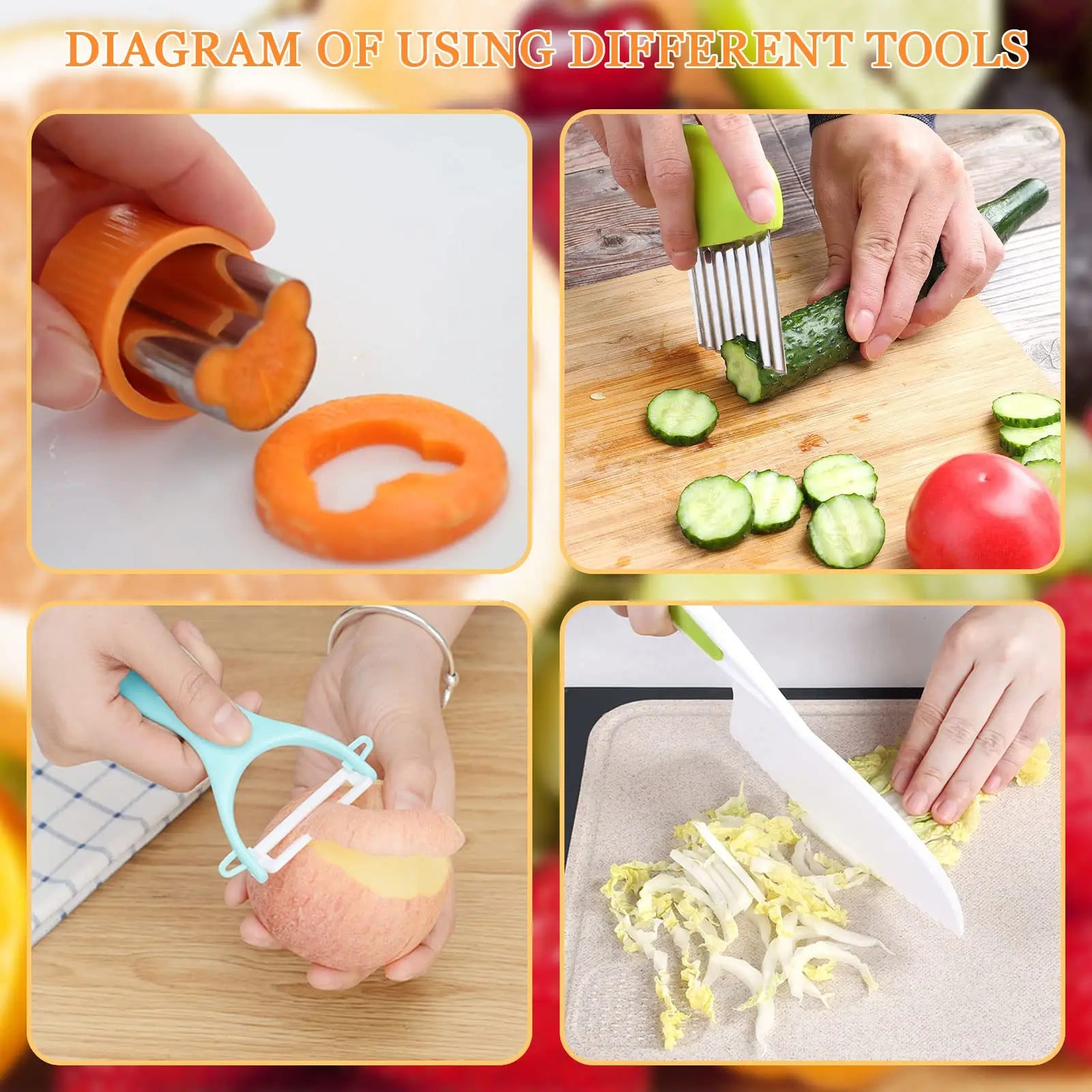 Utencilios Montessori de cocina para niños