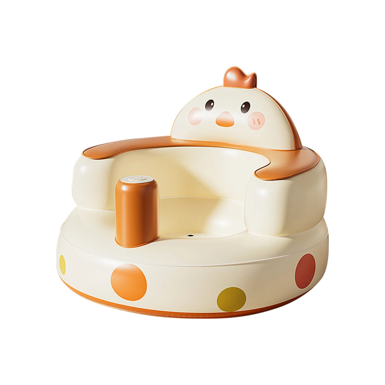 Asiento Inflable de Piso para Bebé: Portátil, Ecológico y Versátil (3 Meses en Adelante)