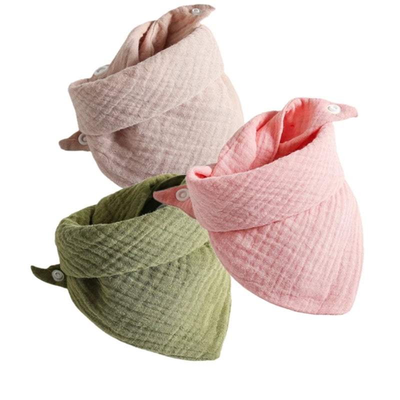 Set de 3 Baberos de Muselina | Súper Suaves y Absorbentes