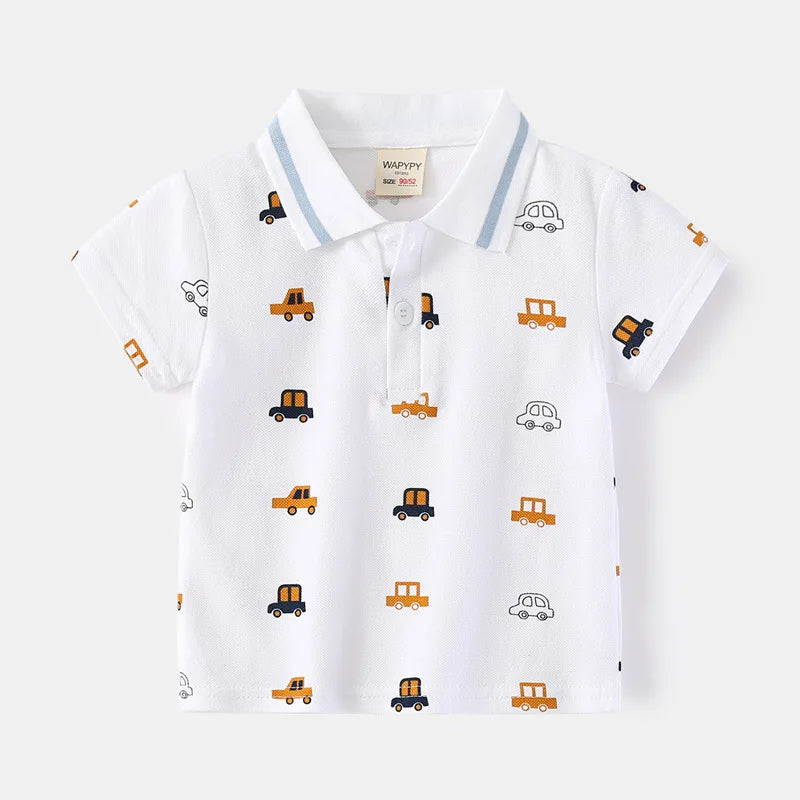 Playera Tipo Polo para Niño | Cuello Clásico y Bolsillo (12 Meses a 7 Años)