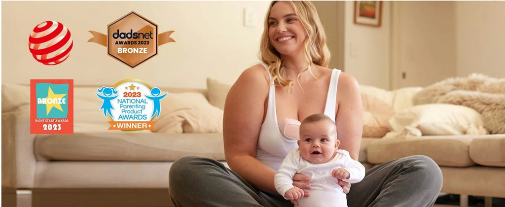 Extractor de Leche Manos Libres Momcozy S9 Pro | Doble Portátil, Batería de Larga Duración y Pantalla LED