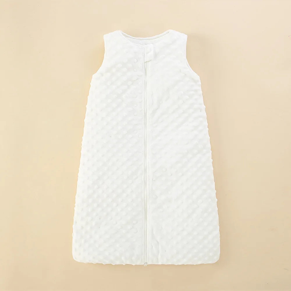 Saco de Dormir Chaleco (0-12M): Franela Suave, Sin Mangas y Cierre Doble