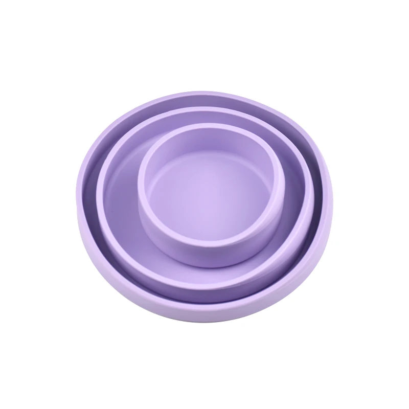 Set de 3 Platos y Cuencos de Silicona Premium | Libres de BPA