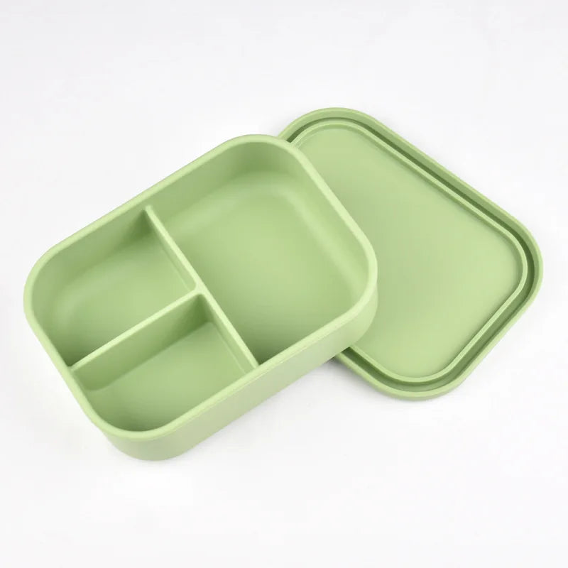 Caja Bento de Silicona  |  Compartimentos a Prueba de Fugas