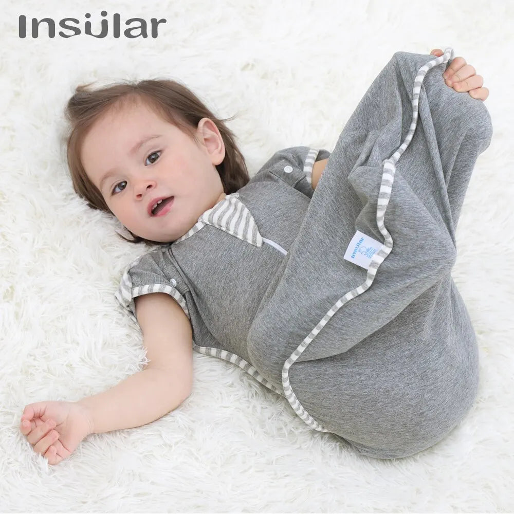 Saco de Dormir Insular de Algodón para Bebé Recién Nacido (Pijama y Manta Envolvente)Descripción del P