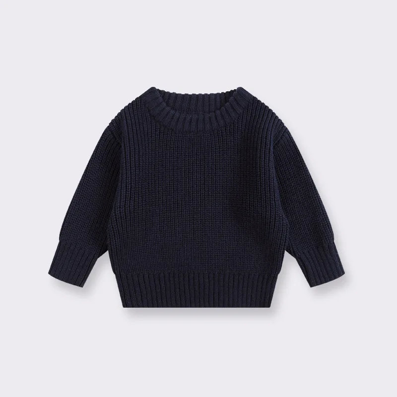 Suéter de Punto Grueso: Jersey Básico y Cálido (Unisex 0-6 años)
