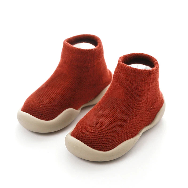 Calceta-Zapato para Primeros Pasos - Suela de Goma Antideslizante (0-24M)