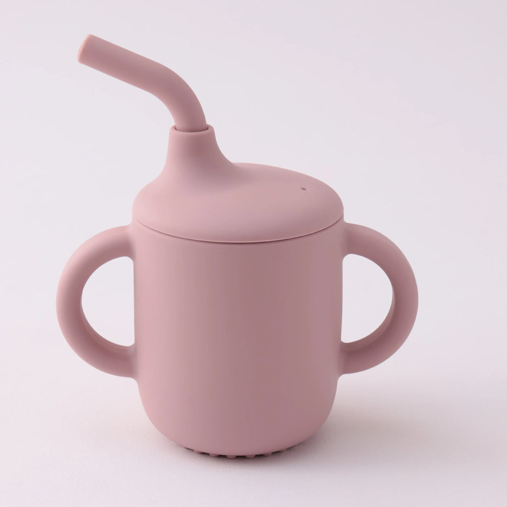 Vaso Entrenador de Silicona 180ml con Asas |  Entrenamiento Seguro, Antifugas, Sin BPA
