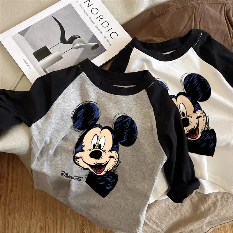 Conjunto Mickey Mouse  | Camiseta Manga Raglan y Pantalón (0 a 13 años)