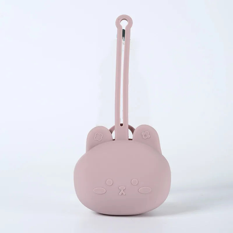 Estuche de silicón a prueba de caídas para almacenamiento  de chupón.