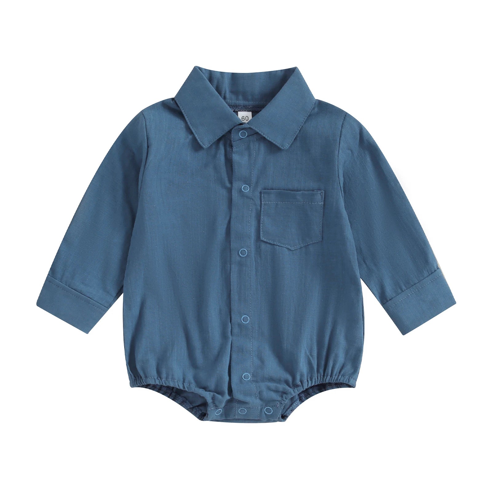 Mameluco/Body Estilo Camisa de Vestir para Bebé Niño (0-24 Meses)