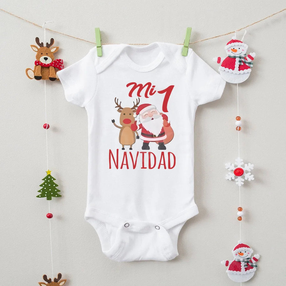 Pañalero/Body "Mi Primera Navidad"-Español/Inglés