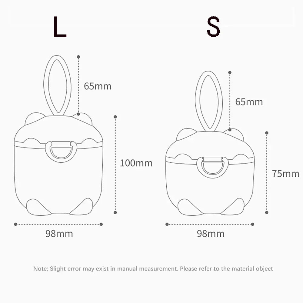 Dosificador de Fórmula Portátil con Cuchara y Nivelador | Higiene y Precisión