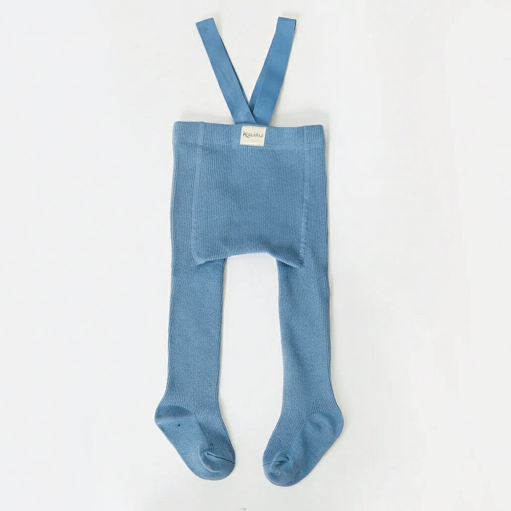 Pantimedias con Tirantes para Bebé (Unisex) - Tejido Sólido de Cintura Alta